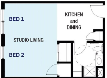 1 Bedroom Studio Apartment photo